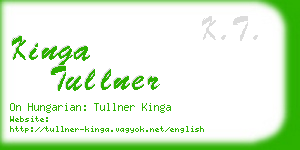 kinga tullner business card